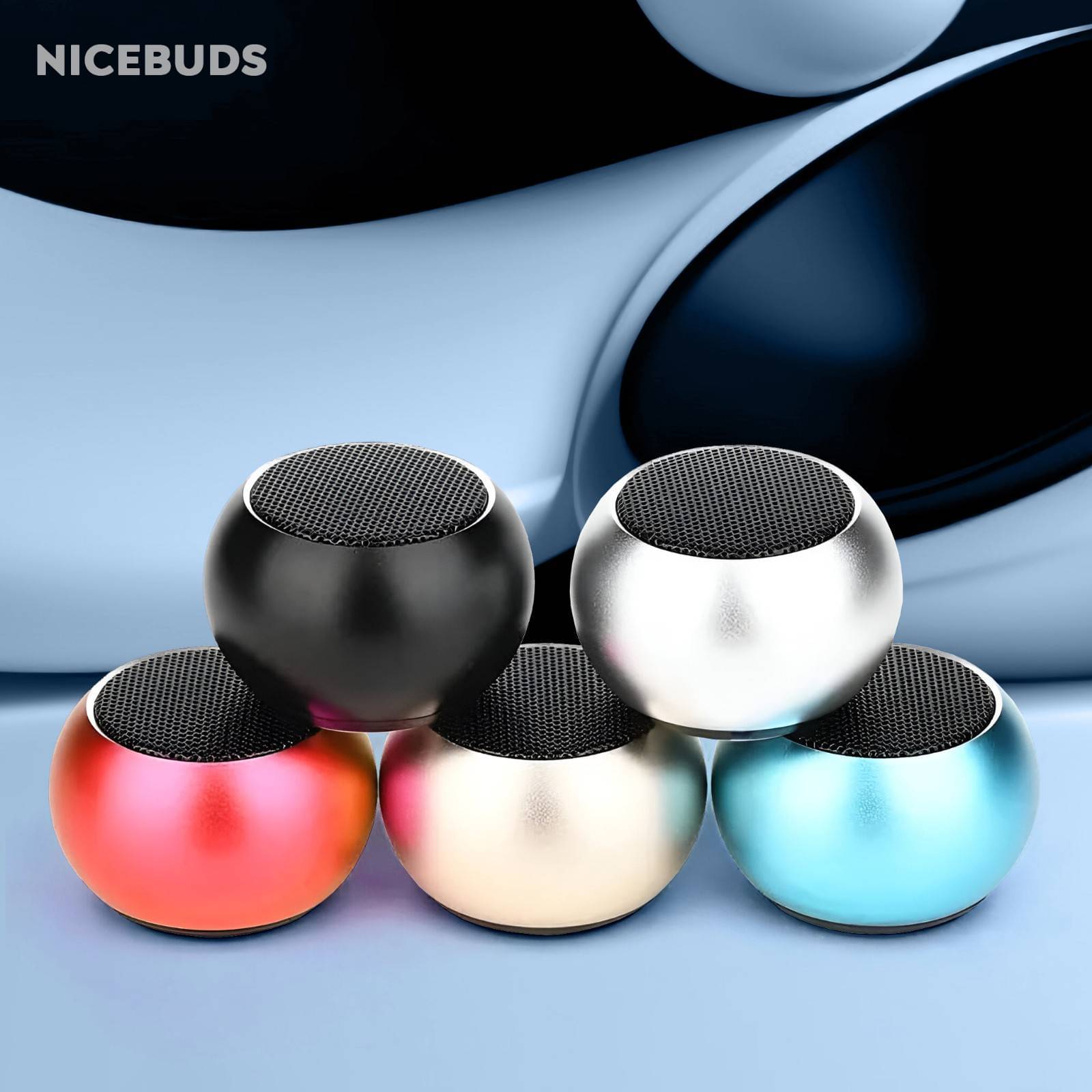     			NICEBUDS Bluetooth Speaker 10 W Bluetooth Speaker Bluetooth V 5.1 with TWS feature Playback Time 6 hrs Assorted