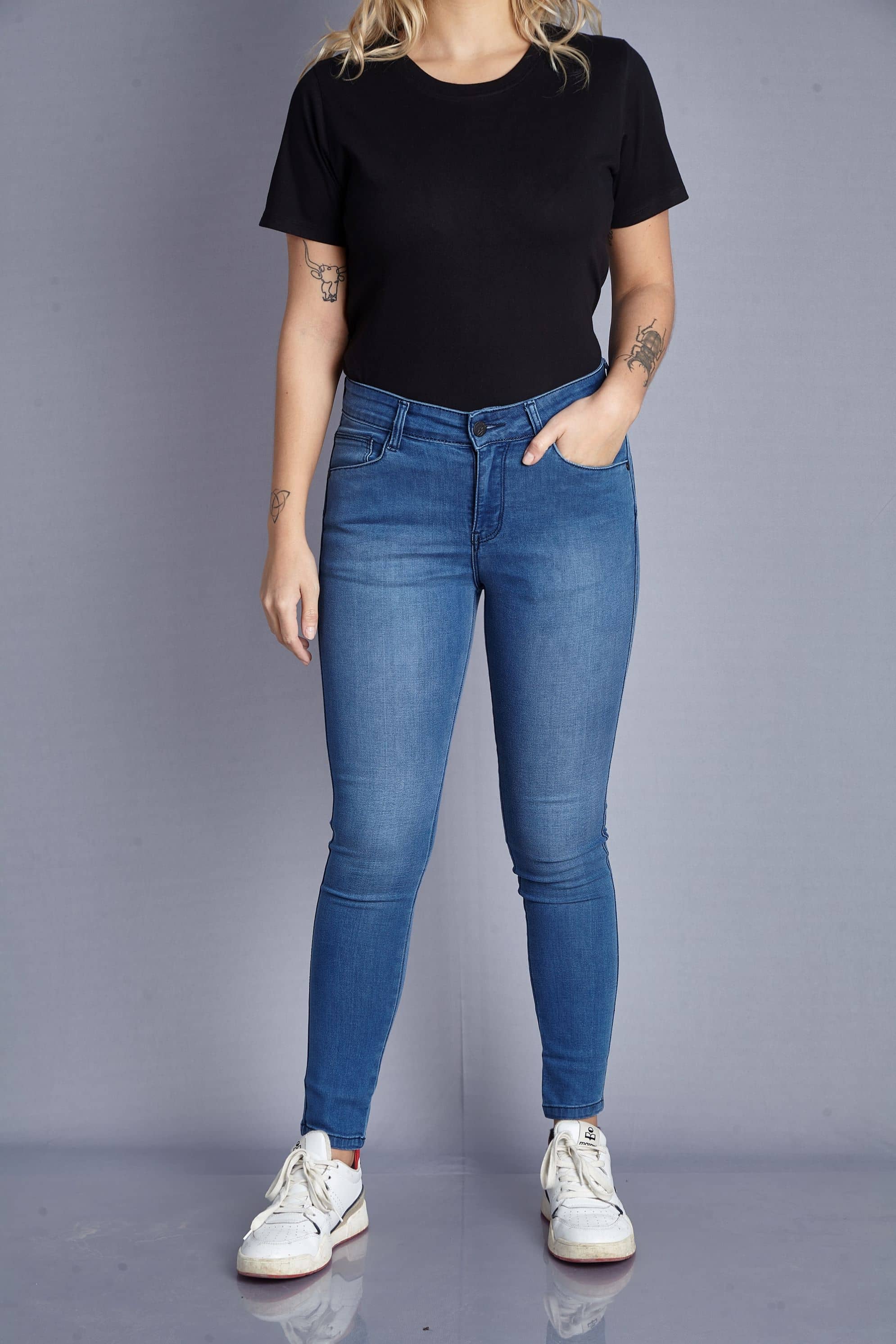 Notamm - Blue Denim Skinny Fit Women's Jeans ( Pack of 1 ) - Jeans | Buy online on ZillyBuy