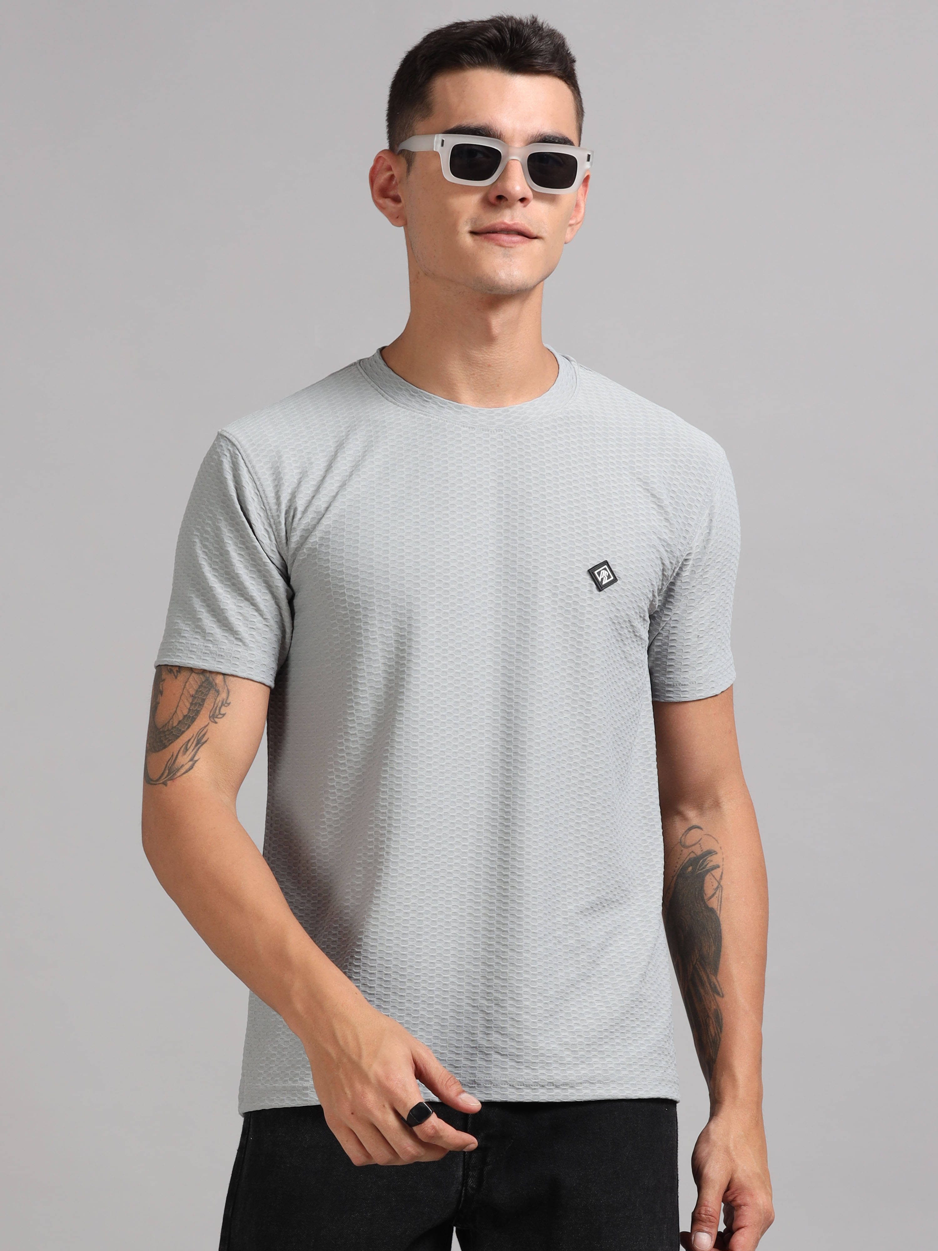 Paul Street Pack of 1 Polyester Slim Fit Men's T-Shirt ( Grey ) Paul Street Pack of 1 Polyester Slim Fit Men's T-Shirt ( Grey )