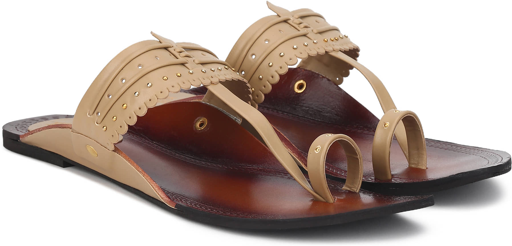 Picktoes Beige Women's Flats