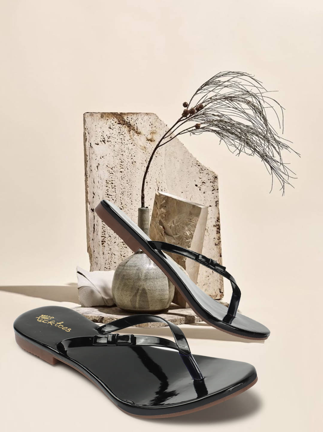 Picktoes Black Women's Flats     			Picktoes Black Women's Flats