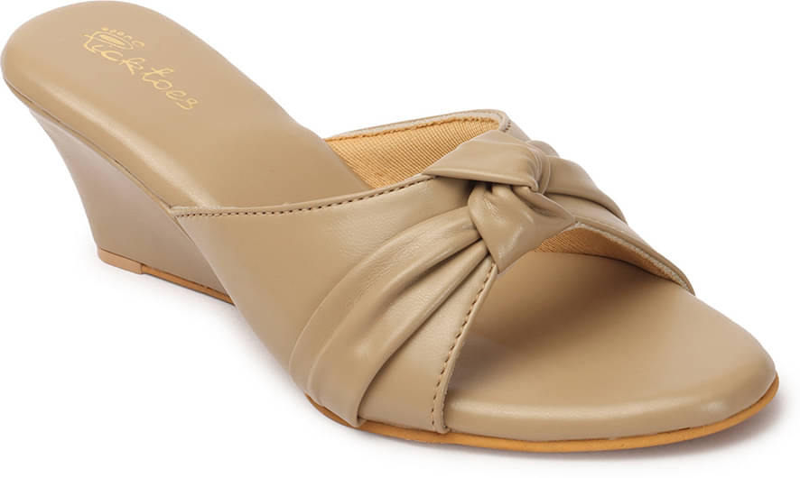 Picktoes Cream Women's Sandal Heels     			Picktoes Cream Women's Sandal Heels