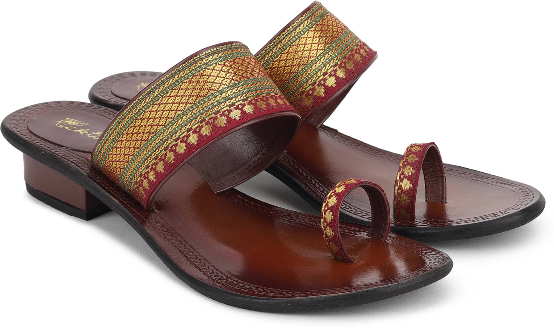 Picktoes Maroon Women's Sandal Heels - Heels | Buy online on ZillyBuy