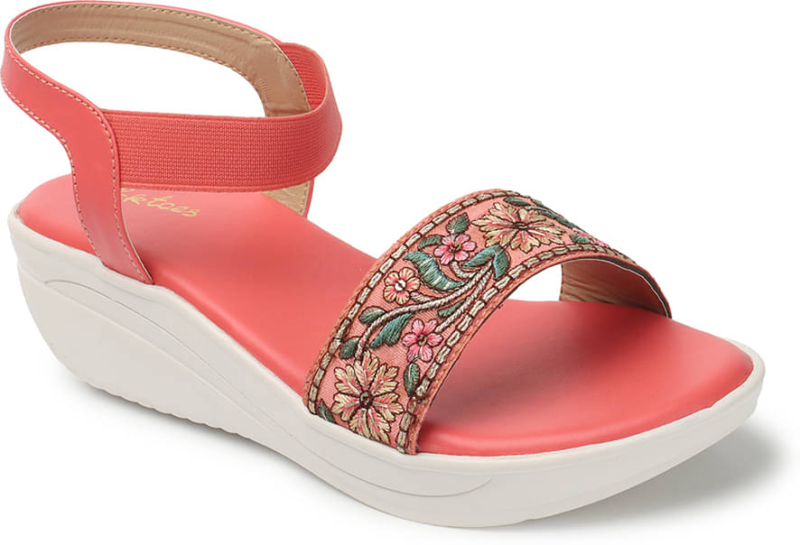 Picktoes Pink Women's Sandal Heels Picktoes Pink Women's Sandal Heels