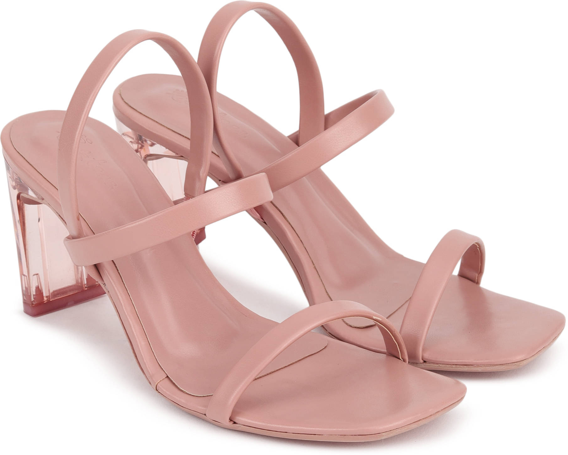 Picktoes Pink Women's Sandal Heels     			Picktoes Pink Women's Sandal Heels