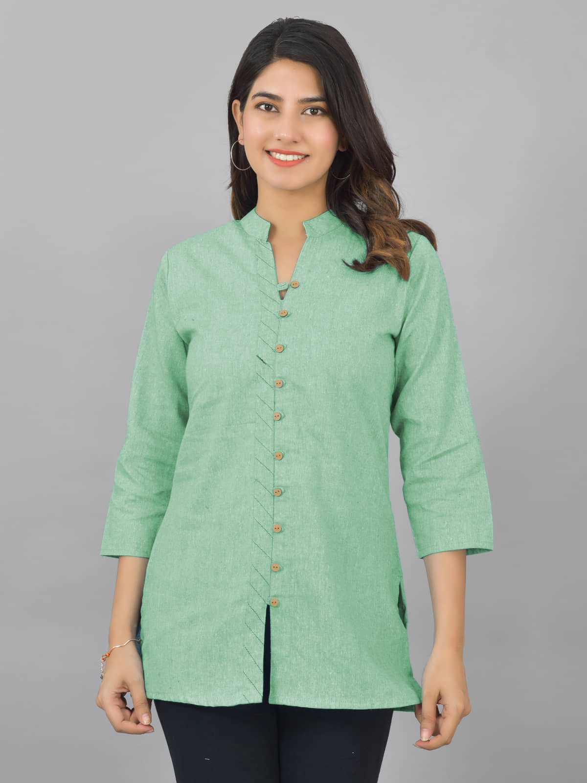Cotton Blend Short Kurti For Women (Pack of 1) - Kurtis, Tunics | Buy online on ZillyBuy