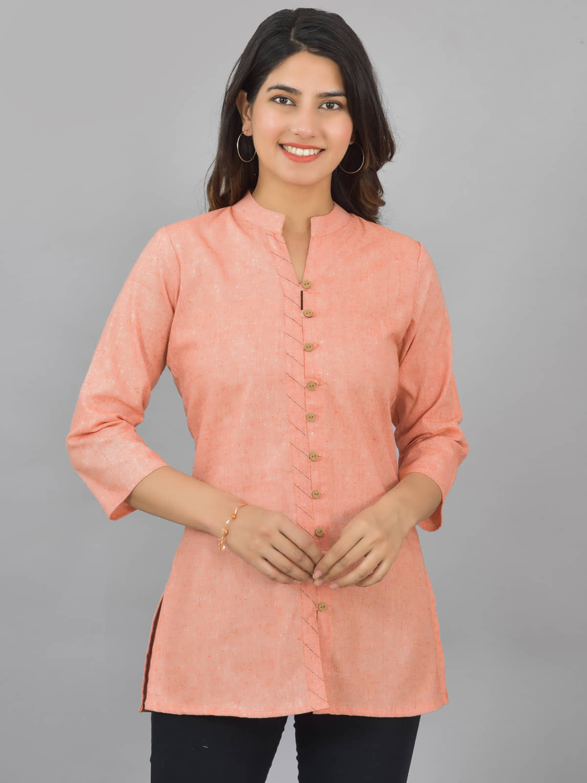 Cotton Blend Short Kurti For Women (Pack of 1) - Kurtis, Tunics | Buy online on ZillyBuy