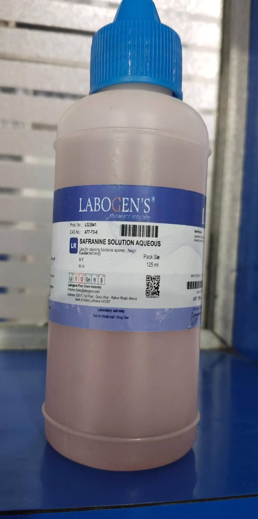     			SAFRANINE SOLUTION AQUEOUS 125ml