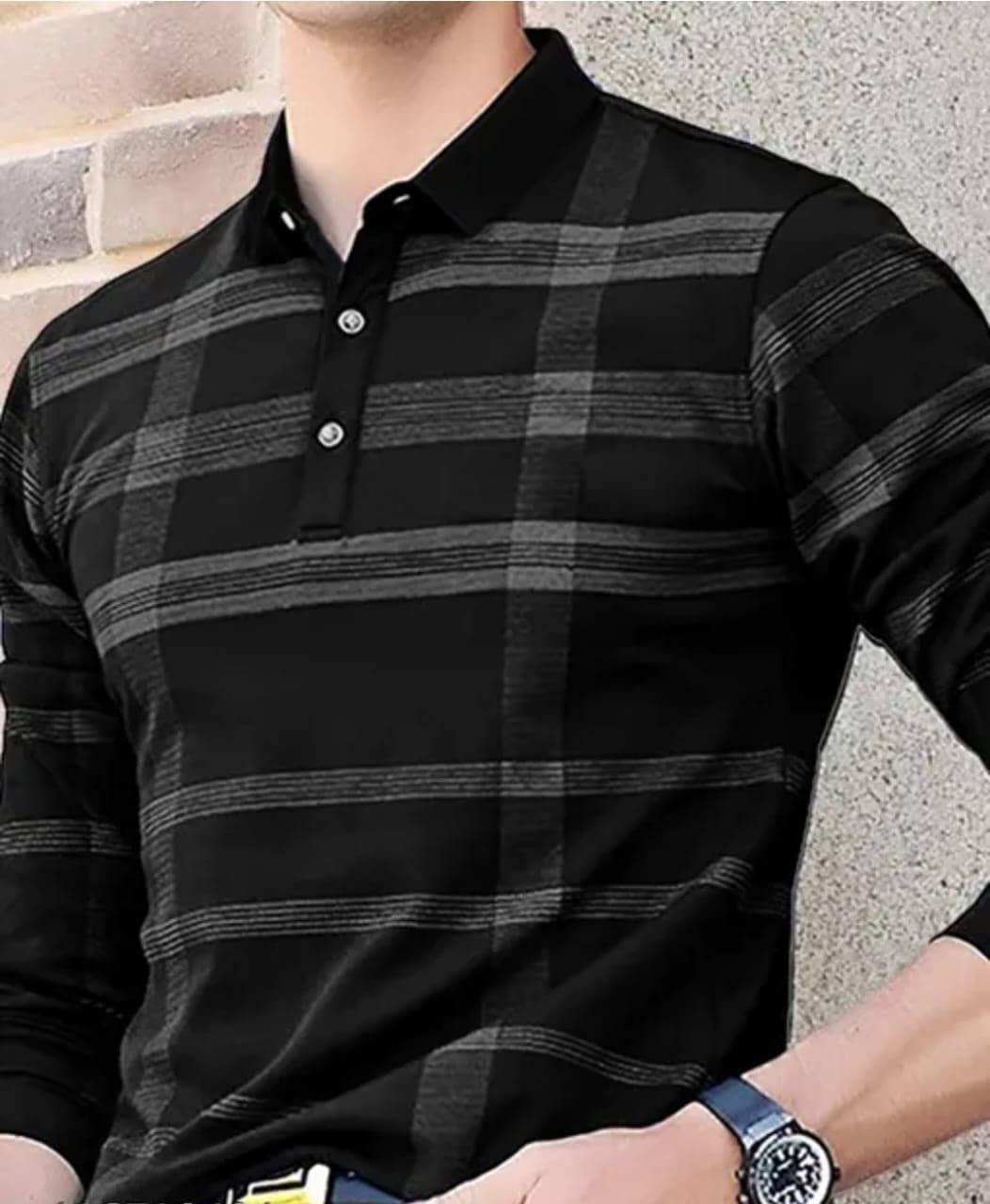 connan Pack of 1 Cotton Regular Fit Men's Polo T-Shirt ( Black )