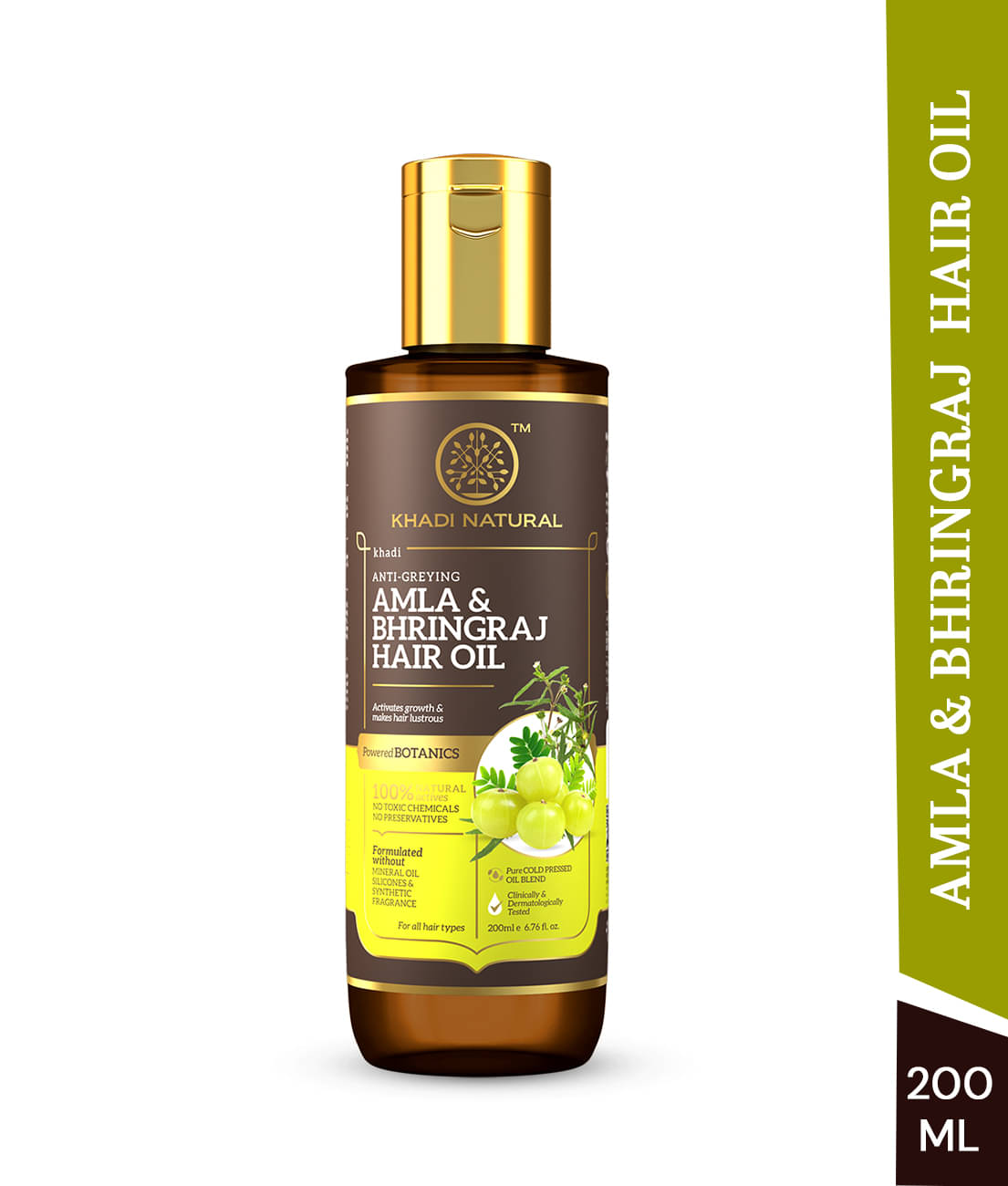     			khadi natural Anti Dandruff Bhringraj Oil 200 ml ( Pack of 1 )