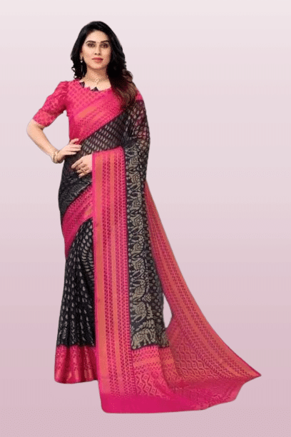 mahalaxmi fab Brasso Applique Saree With Unstitched Blouse Piece ( Light Blue ) mahalaxmi fab Brasso Applique Saree With Unstitched Blouse Piece ( Light Blue )