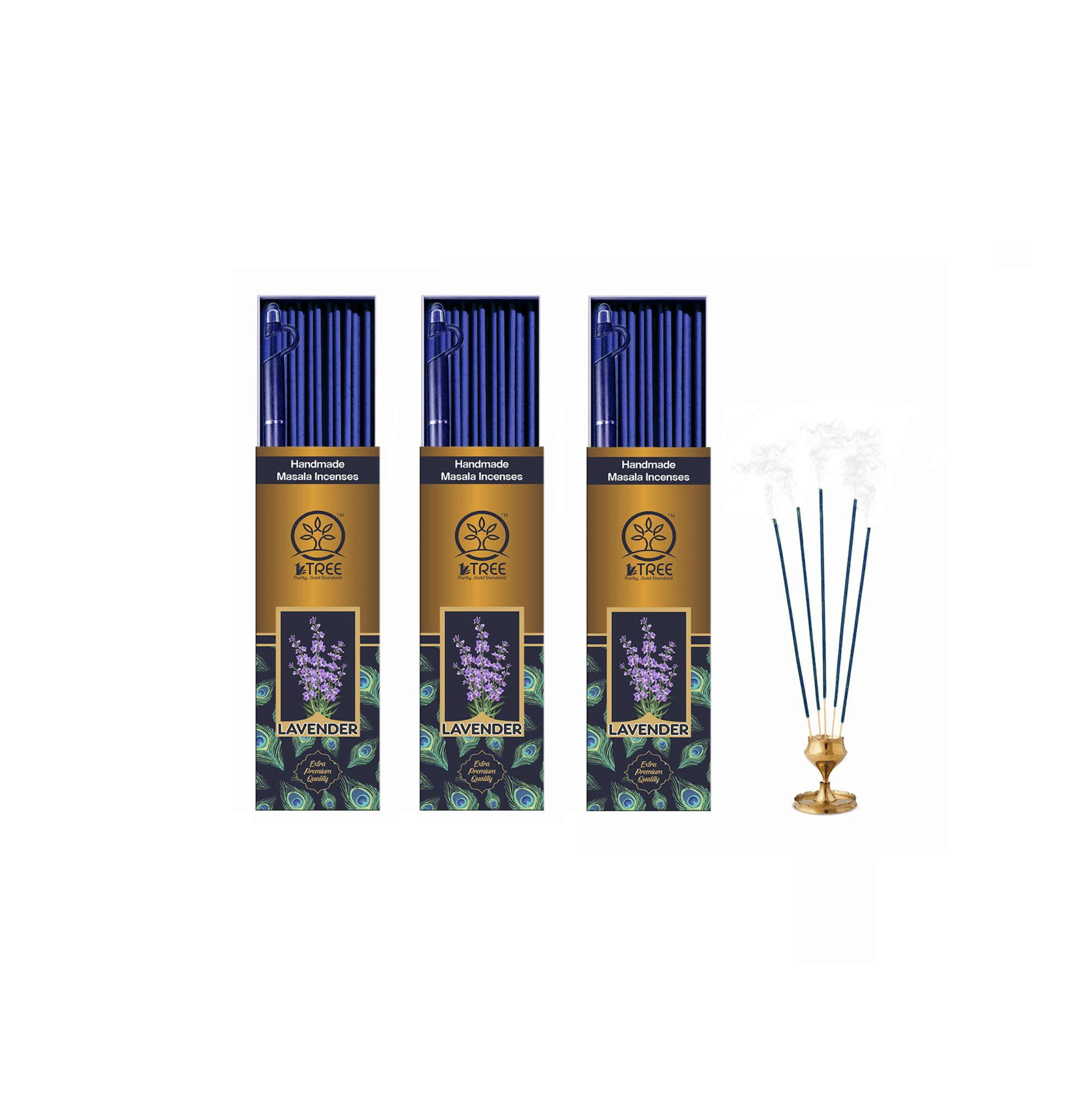     			1 Tree Incense Stick Lavender 100 gm ( Pack of 3 )