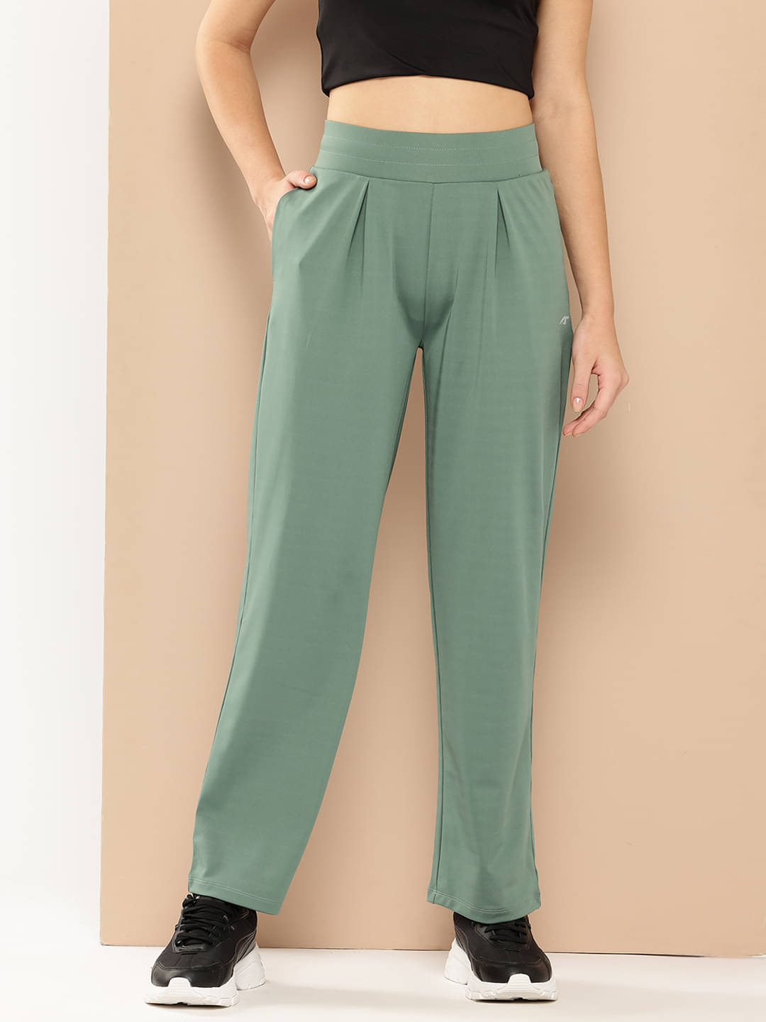     			Alcis Green Polyester Women's Running Trackpants ( Pack of 1 )