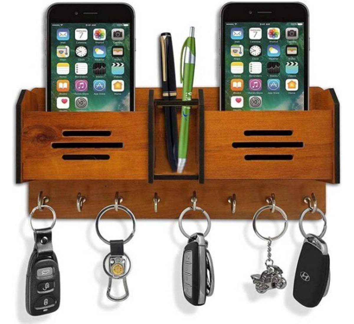     			Arpita Crafts Brown Wood Key Holder - Pack of 1