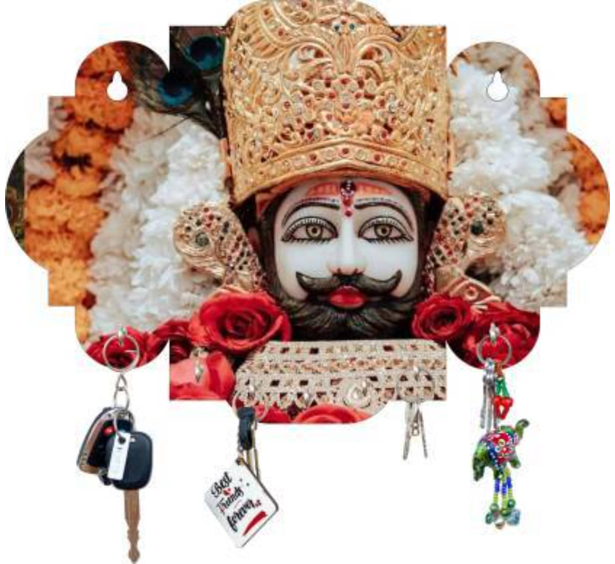     			Arpita Crafts Multicolour Wood Key Holder - Pack of 1