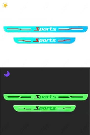 CarFrill Door Strips PVC Multicolour Set of 4