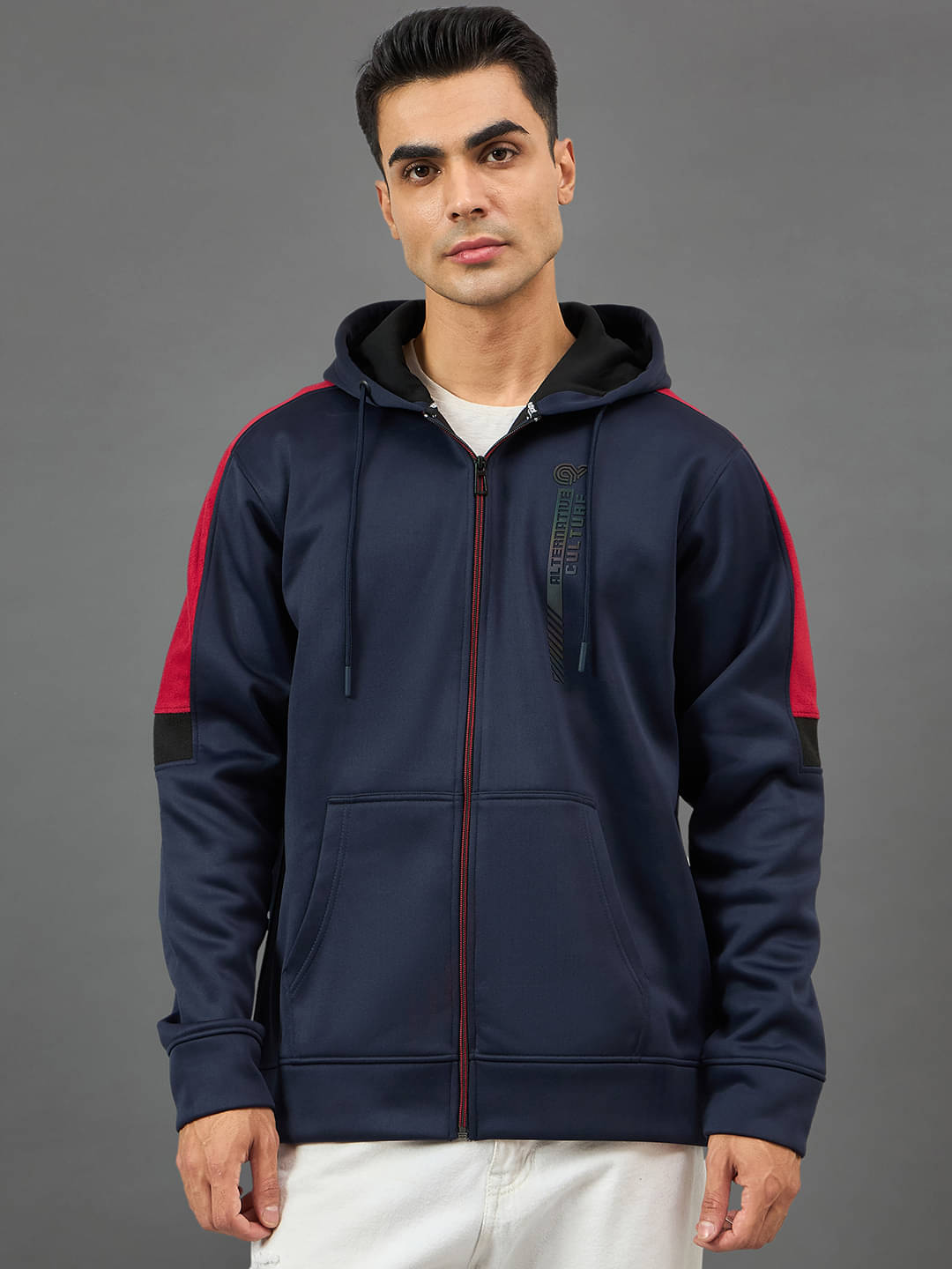 Club York Fleece Hooded Men's Sweatshirt - Navy ( Pack of 1 ) Club York Fleece Hooded Men's Sweatshirt - Navy ( Pack of 1 )