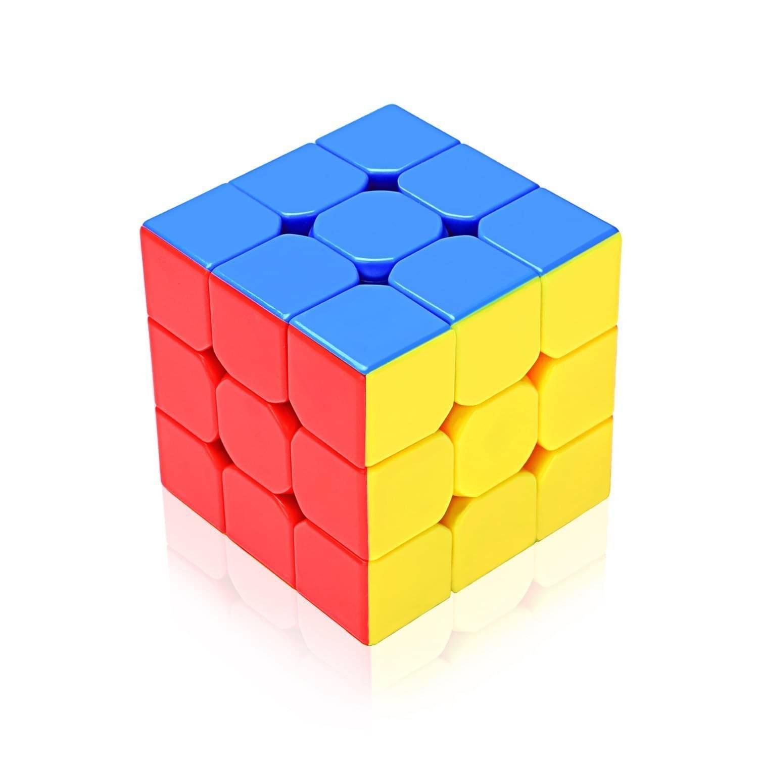     			Cubes 3X3 High Speed Sticker Less Magic Puzzle Cube Game Toy Pack of 1,Multicolor