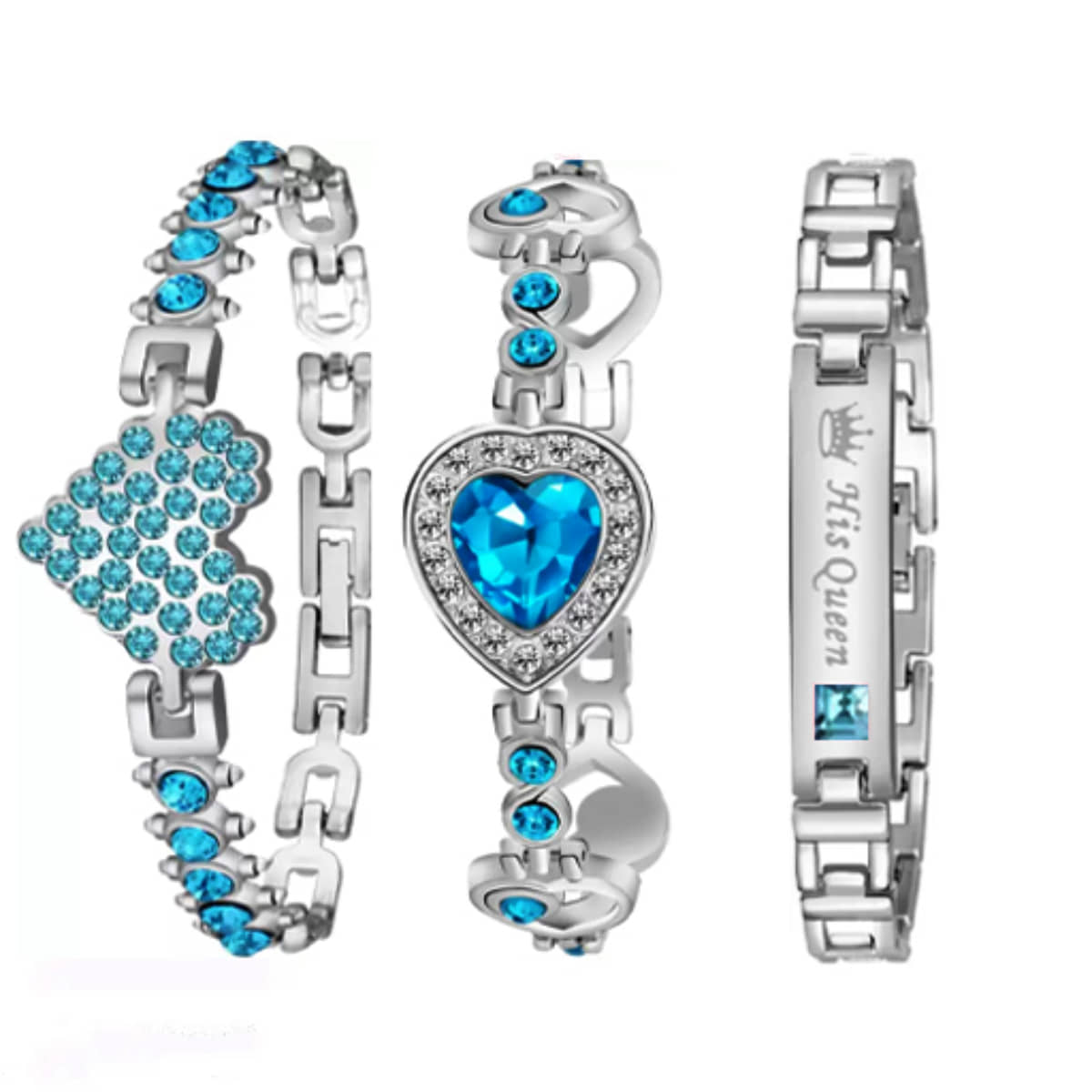 EEWHI Turquoise Bracelet ( Pack of 3 ) - Bangles & Bracelets | Buy online on ZillyBuy