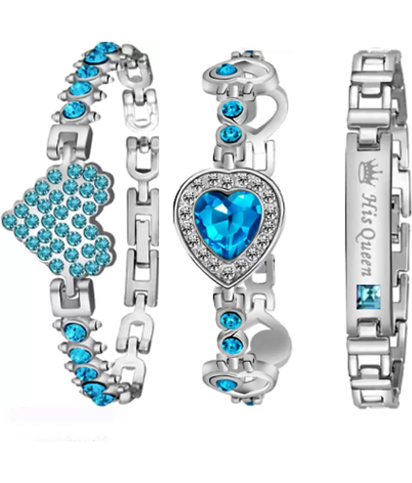 EEWHI Turquoise Bracelet ( Pack of 3 ) - Bangles & Bracelets | Buy online on ZillyBuy