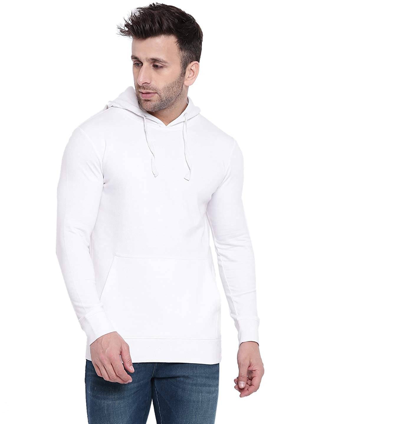 Galatea Fleece Hooded Men's Sweatshirt - White ( Pack of 1 ) Galatea Fleece Hooded Men's Sweatshirt - White ( Pack of 1 )