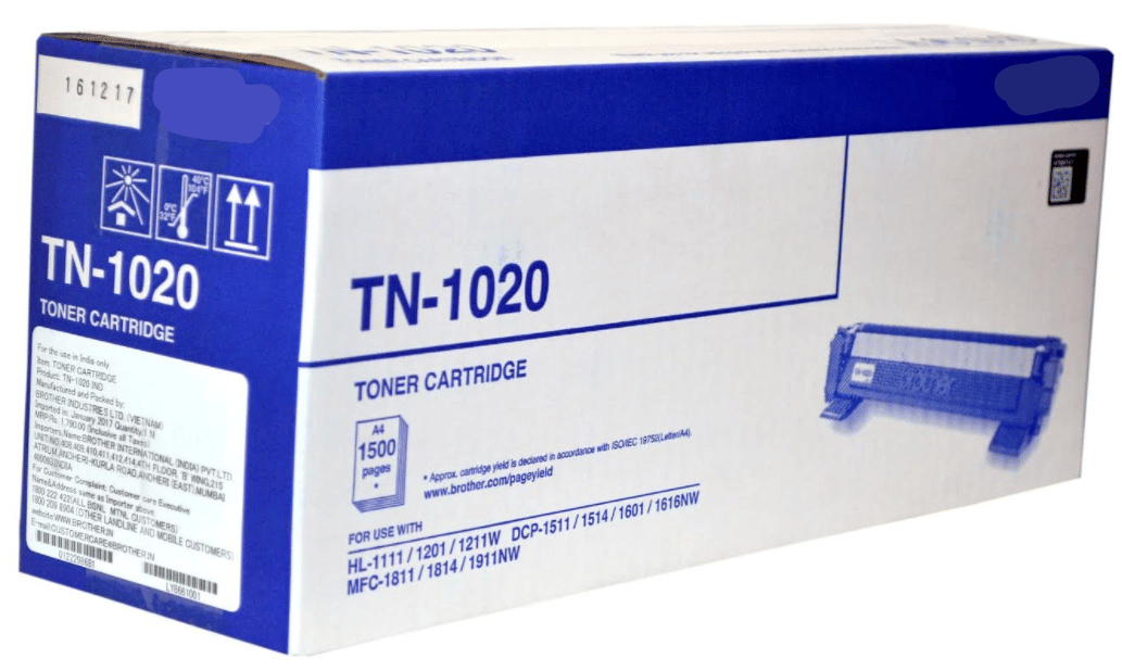     			ID CARTRIDGE TN 1020 Black Single Toner for HL-1111,/1201/1211W DCP-1511/1514/1601/1616NW