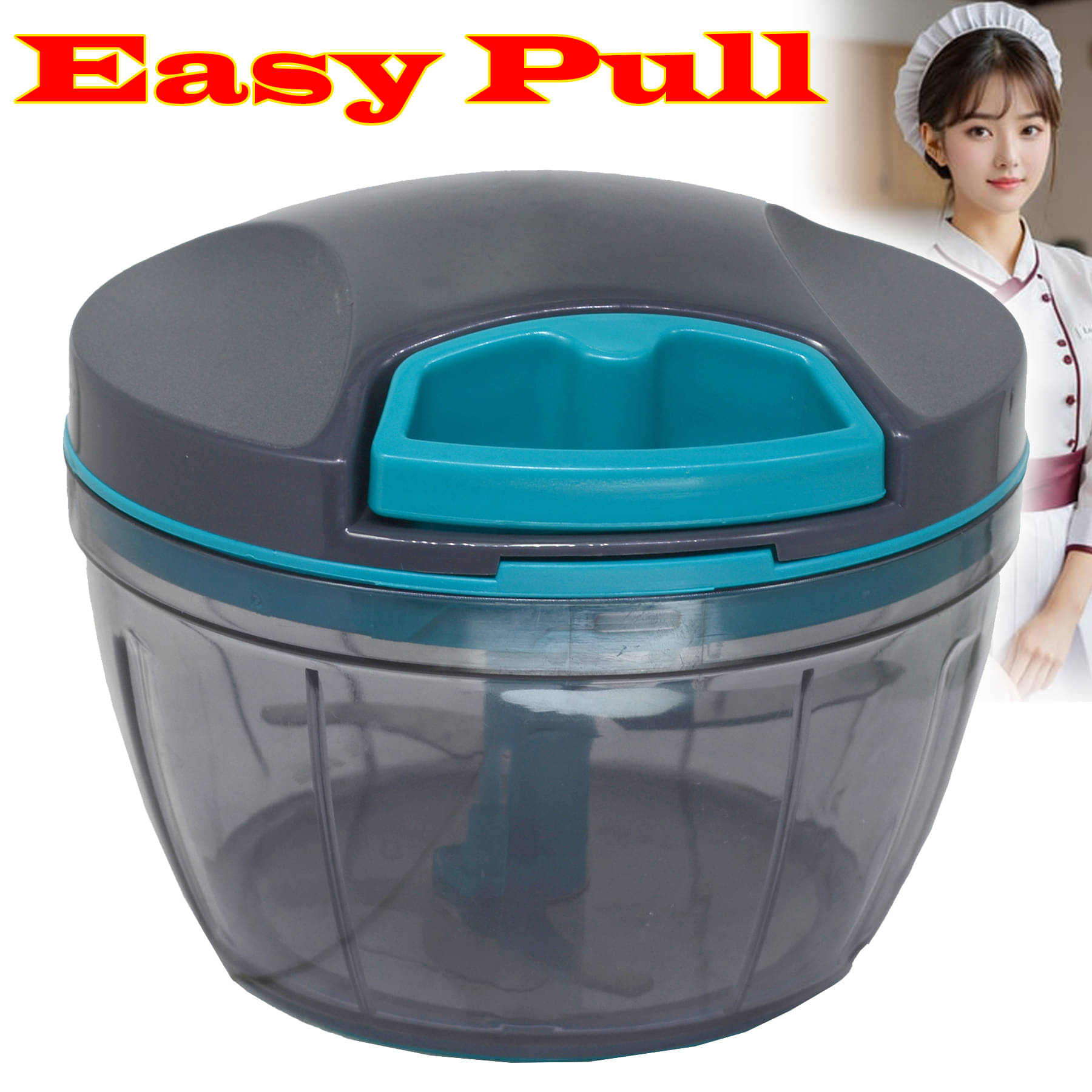     			JMALL Easy Pull Smart Multicolor Electric Knob Button Chopper 50W