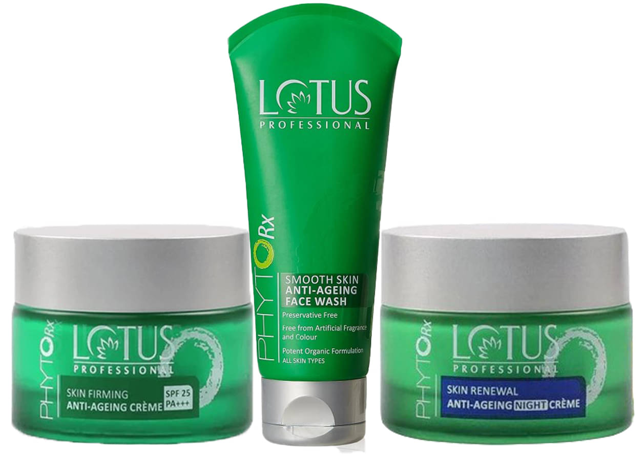 Lotus Professional Skin Firming Anti-Ageing Day Cream 50g ,Night Cream 50g , FaceWash 80g (Pack of 3) Lotus Professional Skin Firming Anti-Ageing Day Cream 50g ,Night Cream 50g , FaceWash 80g (Pack of 3)