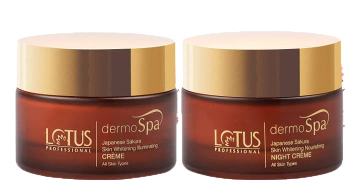     			Lotus Professional dermoSpa Japanese Sakura Day Cream 50 , Night Cream 50g (Pack of 2)