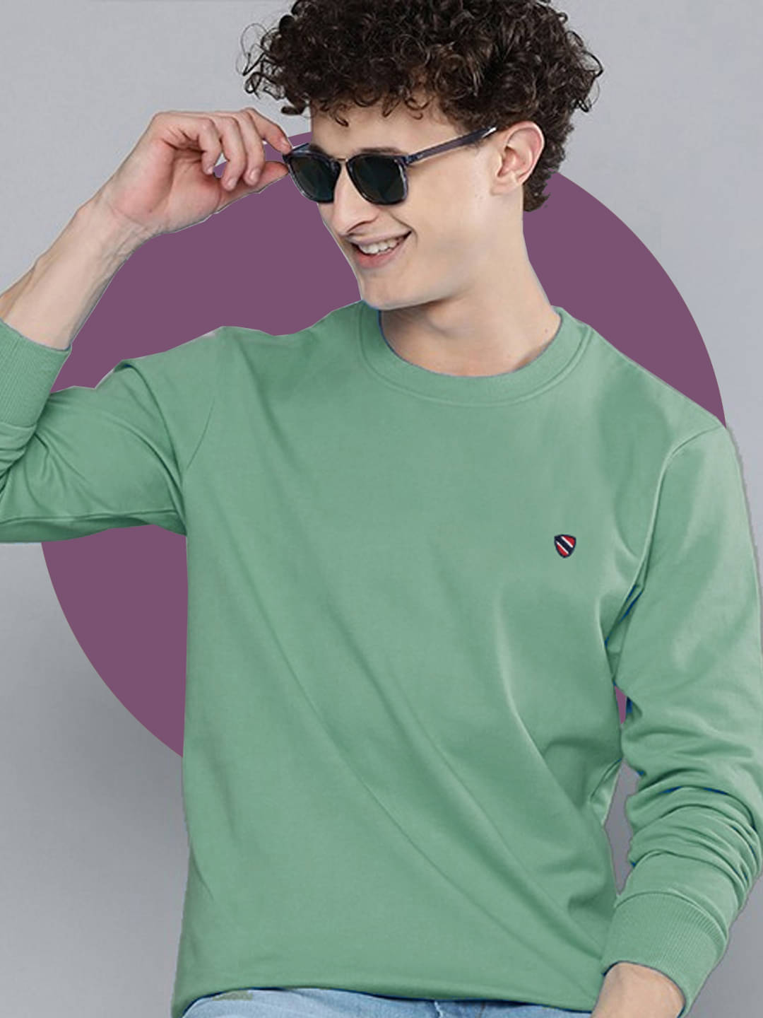Merriment Fleece Round Neck Men's Sweatshirt - Sea Green ( Pack of 1 )     			Merriment Fleece Round Neck Men's Sweatshirt - Sea Green ( Pack of 1 )
