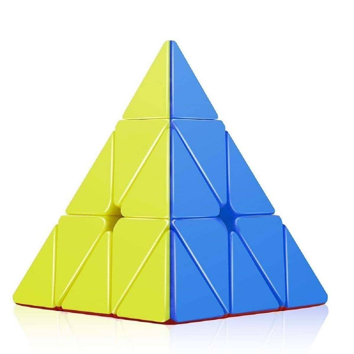     			Pyramid Cube 3x3 Super Speed Sticker-Less Triangle Puzzle Cube, Multicolor, Pack of 1