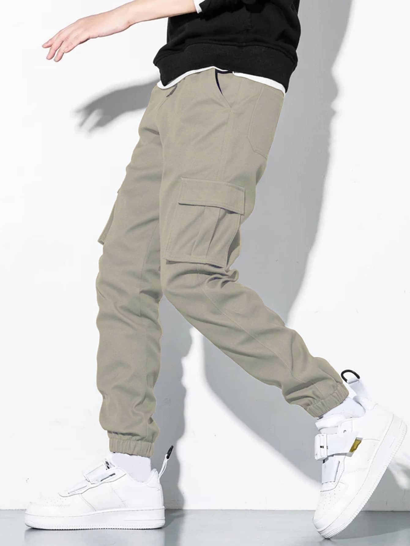 RAGZO Slim Flat Men's Joggers - Light Grey ( Pack of 1 ) - Trousers | Buy online on ZillyBuy