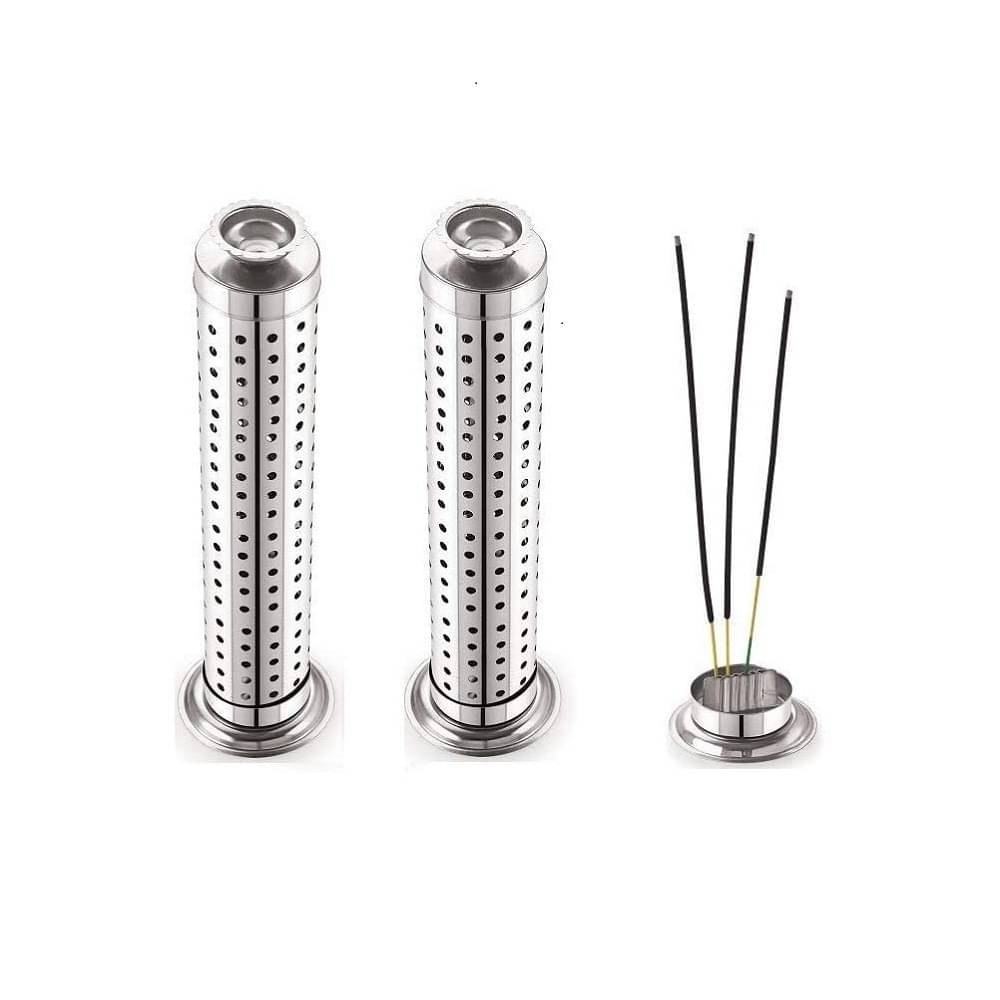 REVV UP Stainless Steel Incense Stick Holder Agarbatti stand (Pack of 2) REVV UP Stainless Steel Incense Stick Holder Agarbatti stand (Pack of 2)