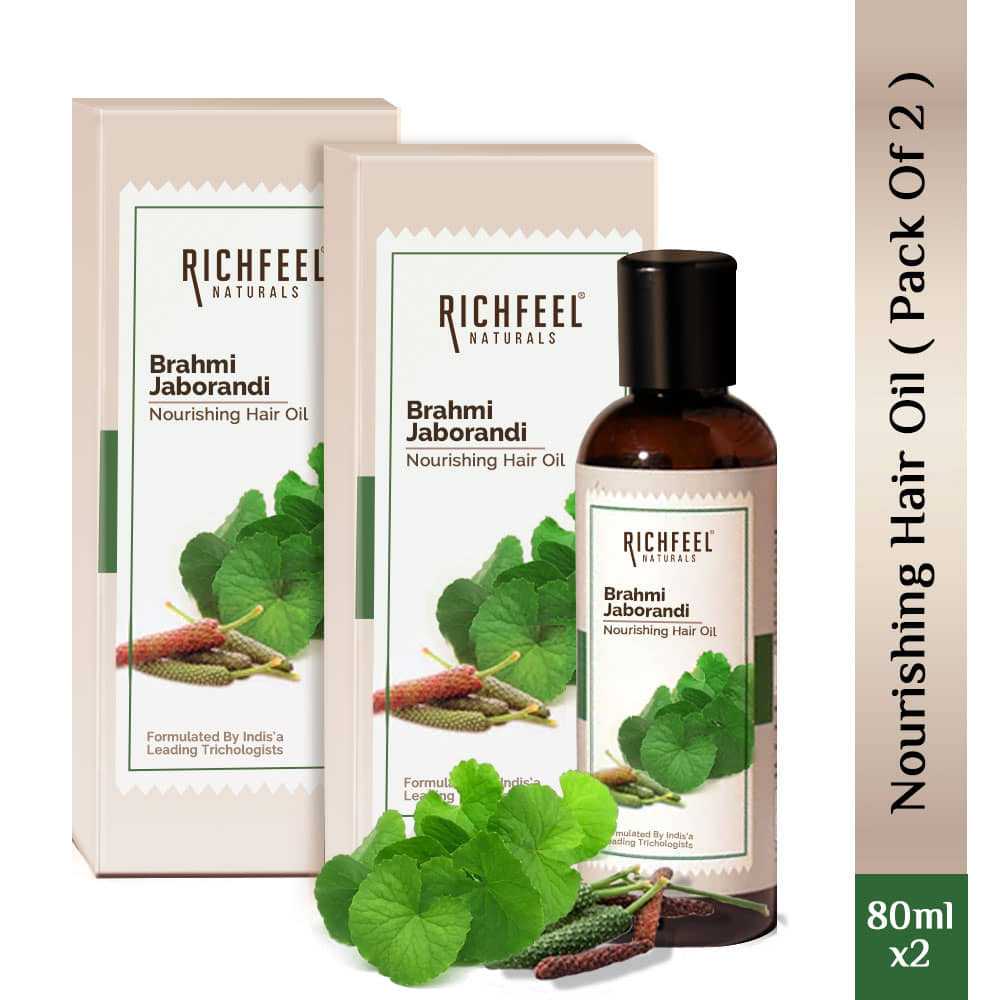 Richfeel Brahmi Jaborandi Nourishing Hair Oil 80 Ml Pack of 2