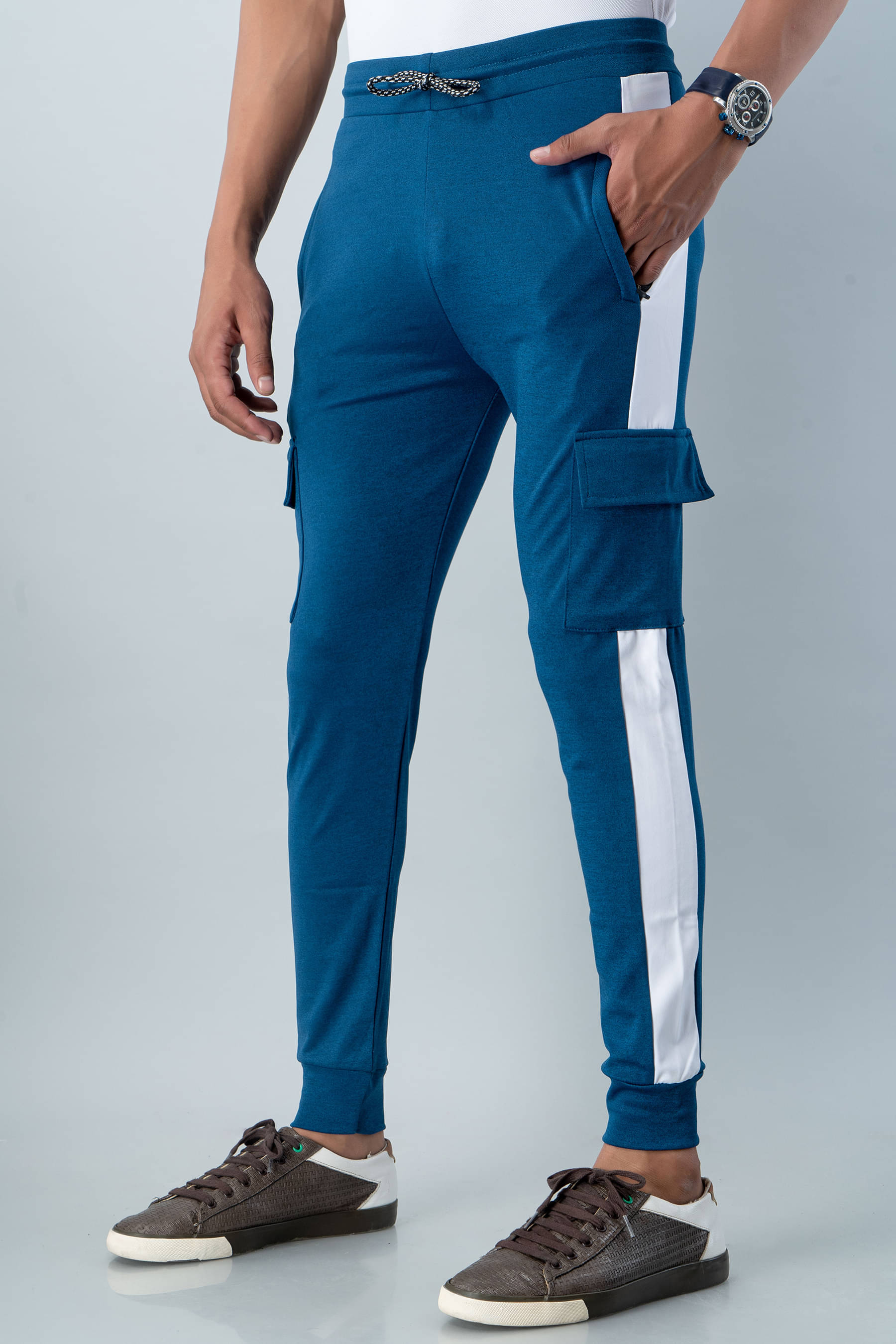 STYLE ACCORD Blue Lycra Men's Trackpants ( Pack of 1 ) STYLE ACCORD Blue Lycra Men's Trackpants ( Pack of 1 )