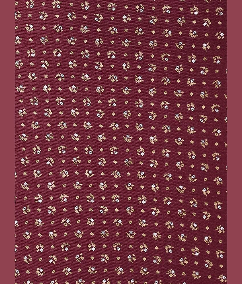 The Indian Garage Co Men Maroon & Beige Slim Fit Printed Casual Shirt