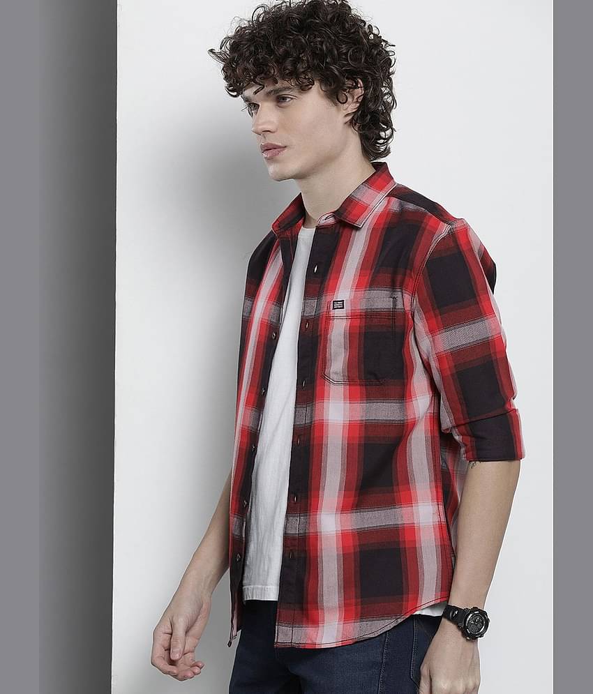 The Indian Garage Co Men Comfort Checked Casual Shirt