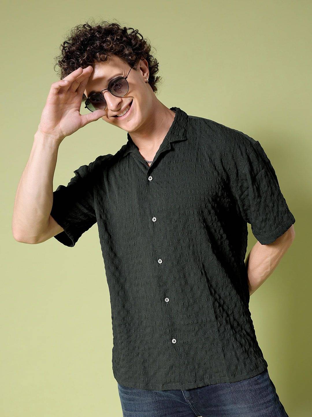 The Indian Garage Co Men Casual Shirt The Indian Garage Co Men Casual Shirt