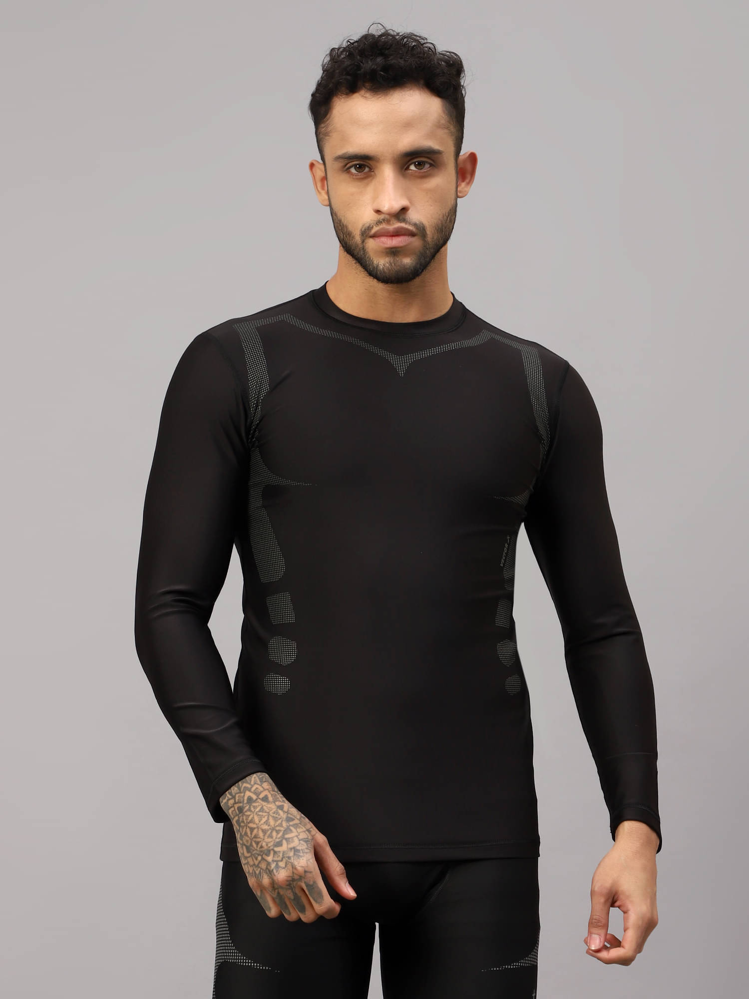 Vector X Black Polyester Slim Fit Men's Compression T-Shirt ( Pack of 1 ) Vector X Black Polyester Slim Fit Men's Compression T-Shirt ( Pack of 1 )