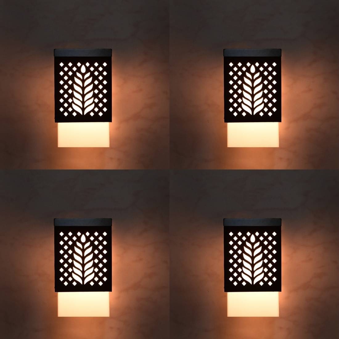     			1st Time Wood Ceiling Light Black - Pack of 4