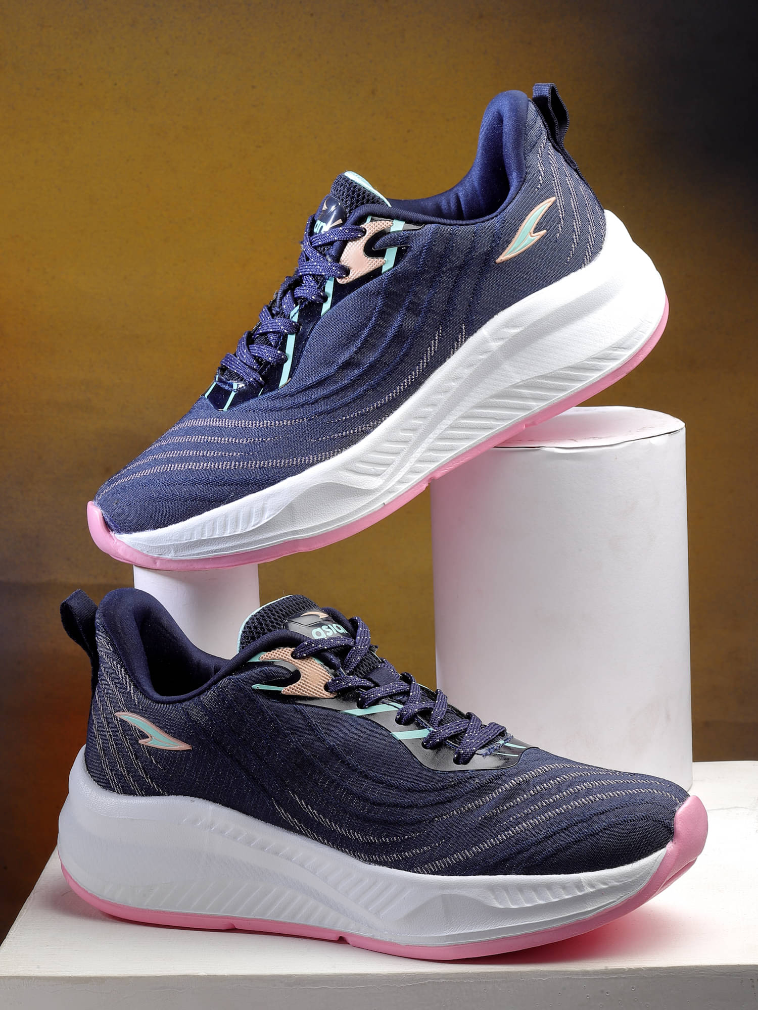ASIAN - Navy Women's Running Shoes ASIAN - Navy Women's Running Shoes