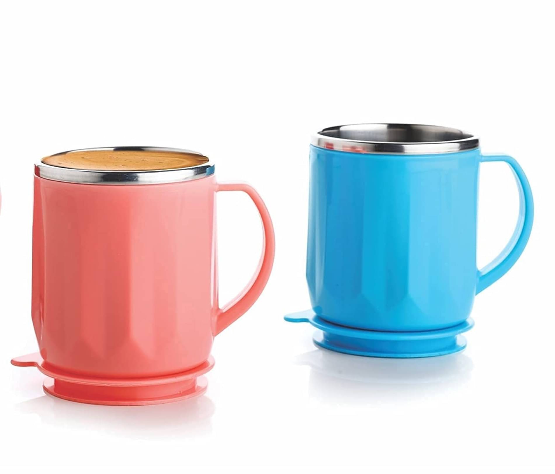     			ATIPRIYA Tea Mug (2) Stainless Steel Coffee Mug 350 mL ( Pack of 2 )