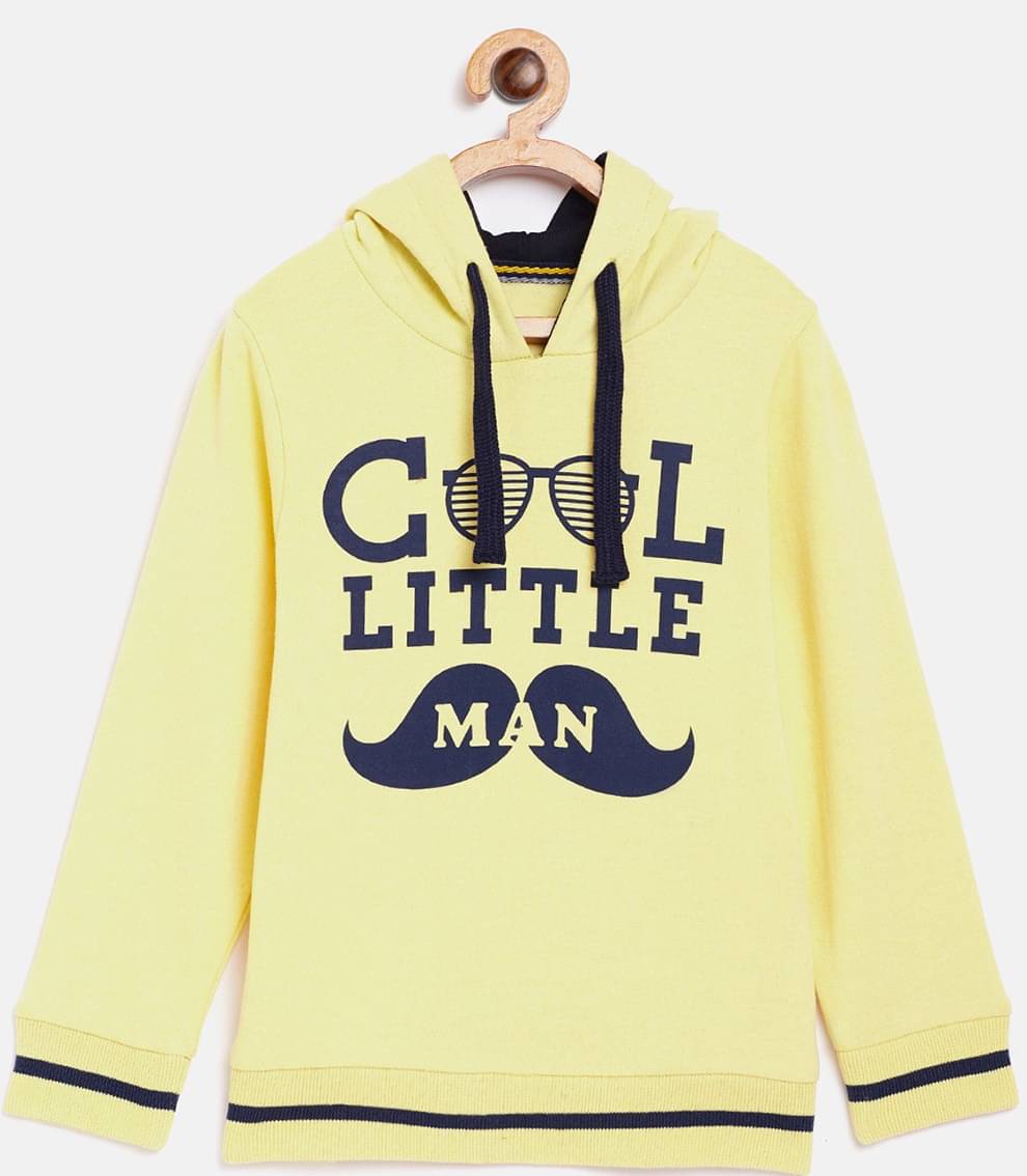     			AUSTIVO Pack of 1 Boys Fleece Sweatshirt ( Light Yellow )