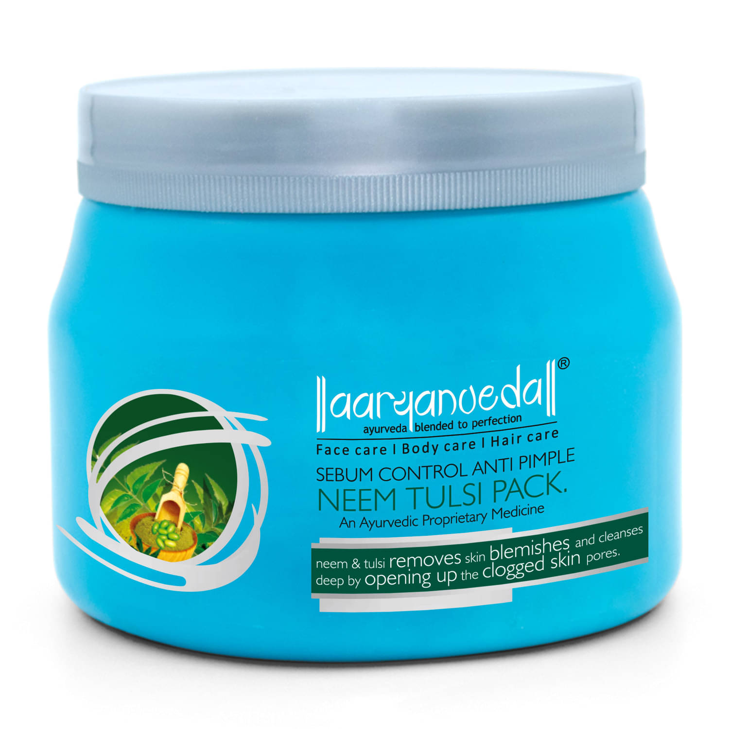 Aaryanveda Neem Tulsi Face Pack, Fights Acne, Dark Spot, Reduces Oiliness & Acne Prone Skin 400g Aaryanveda Neem Tulsi Face Pack, Fights Acne, Dark Spot, Reduces Oiliness & Acne Prone Skin 400g