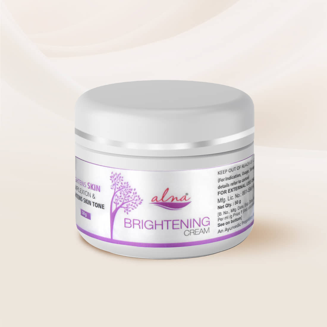 Alna Brightening Cream All Skin Type 50 gm , Pack of 1