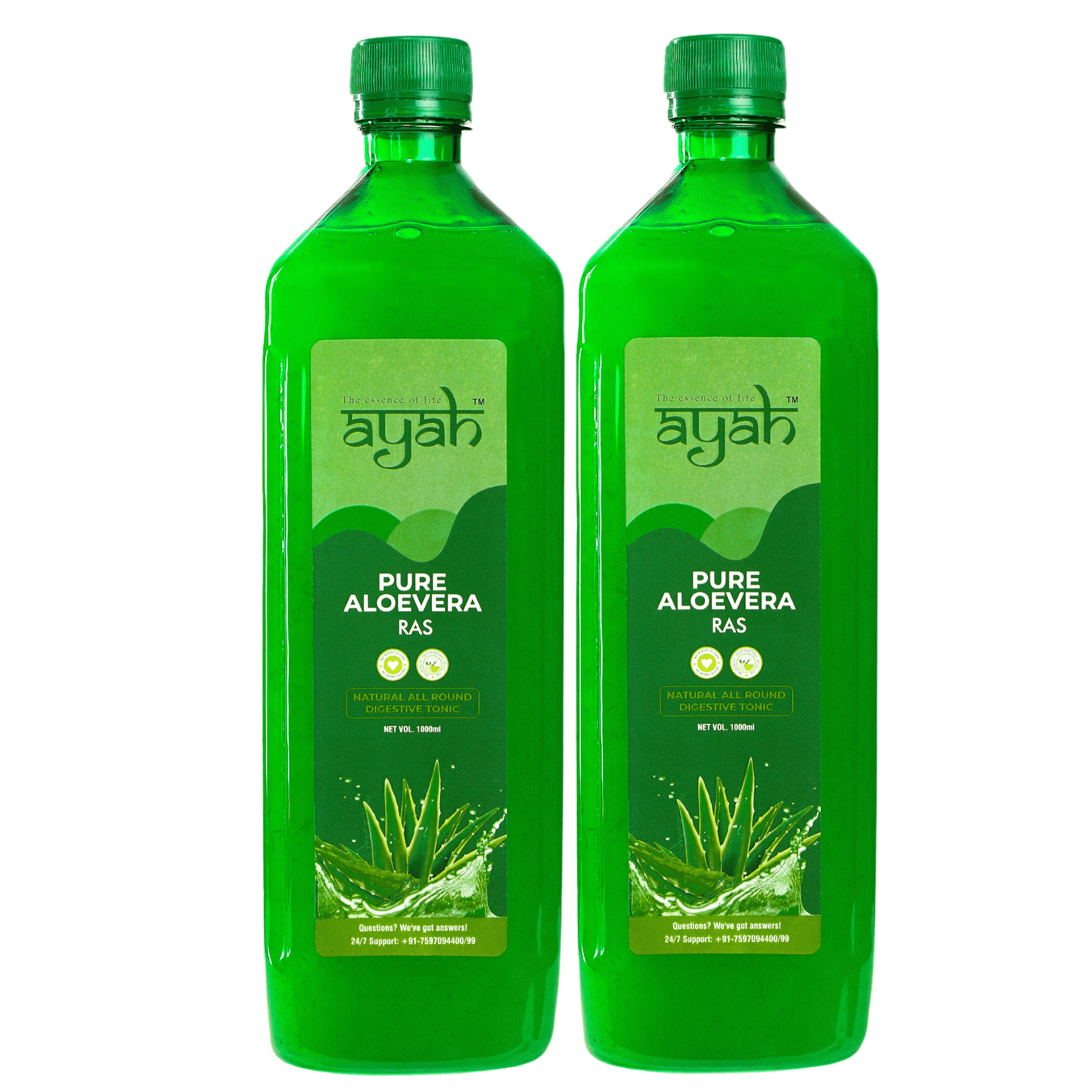 Ayah Aloe Vera Combo Detox, Digestion & Skin Juice / Ras - 1000ml + 1000ml Ayah Aloe Vera Combo Detox, Digestion & Skin Juice / Ras - 1000ml + 1000ml