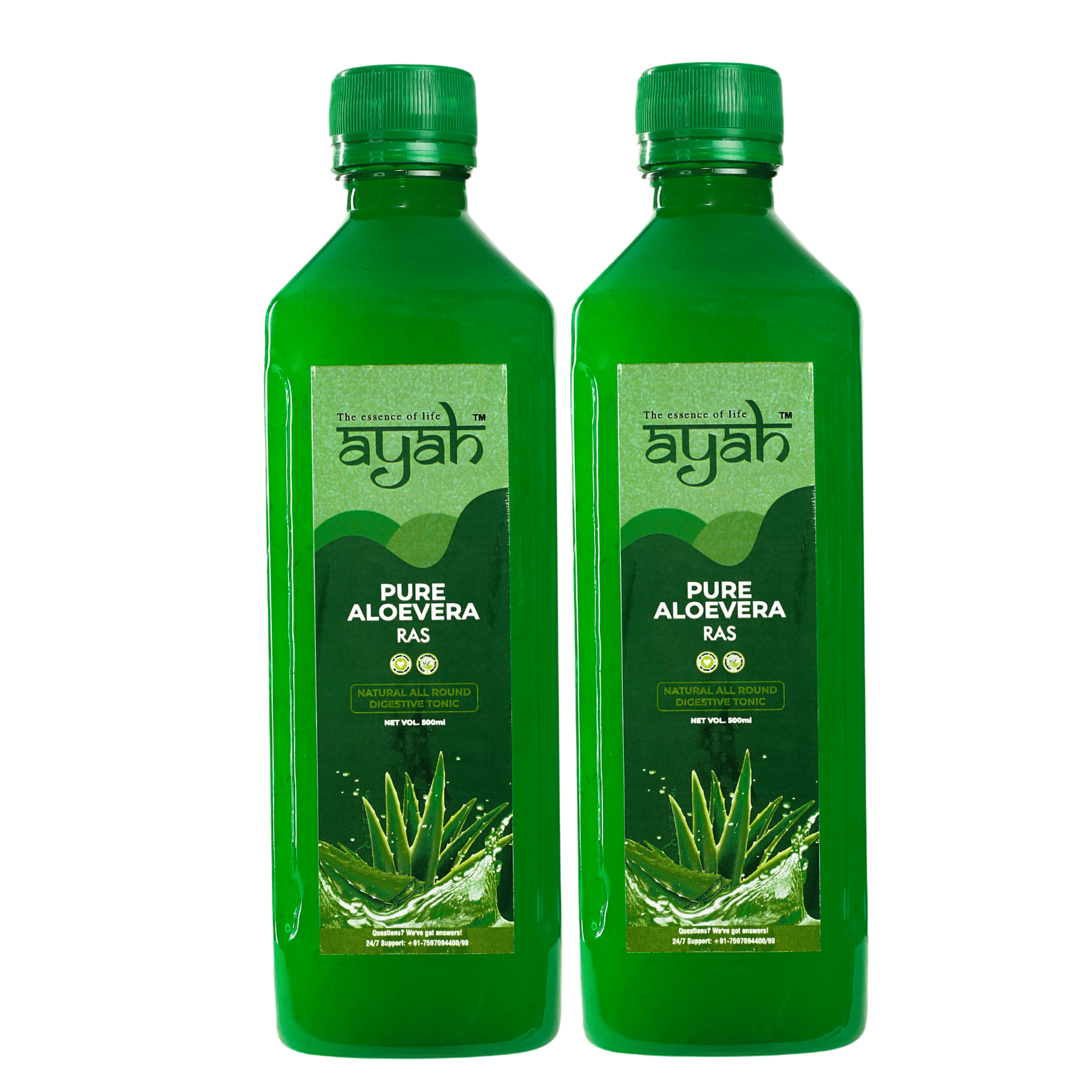 Ayah Aloe Vera Ras Detox, Skin Glow & Digestion Juice / Ras - 500ml + 500ml Ayah Aloe Vera Ras Detox, Skin Glow & Digestion Juice / Ras - 500ml + 500ml