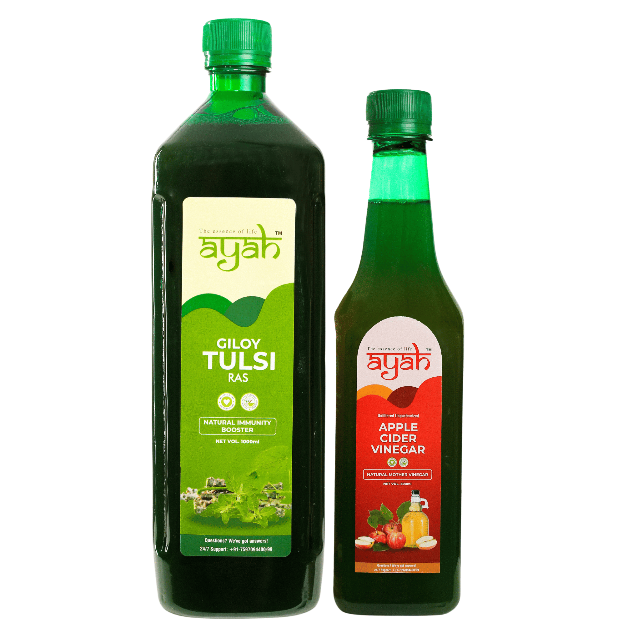 Ayah Apple Cider Vinegar & Giloy Tulsi Immune & Energy Boost Juice / Ras - 500ml + 1000ml Ayah Apple Cider Vinegar & Giloy Tulsi Immune & Energy Boost Juice / Ras - 500ml + 1000ml