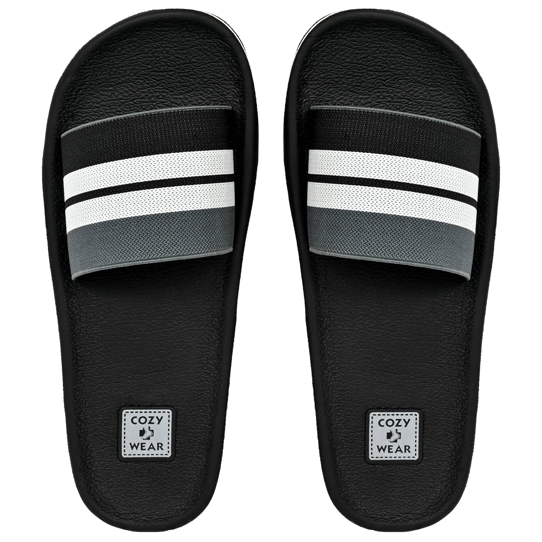 Cozy Wear Black Men's Slide Flip Flop