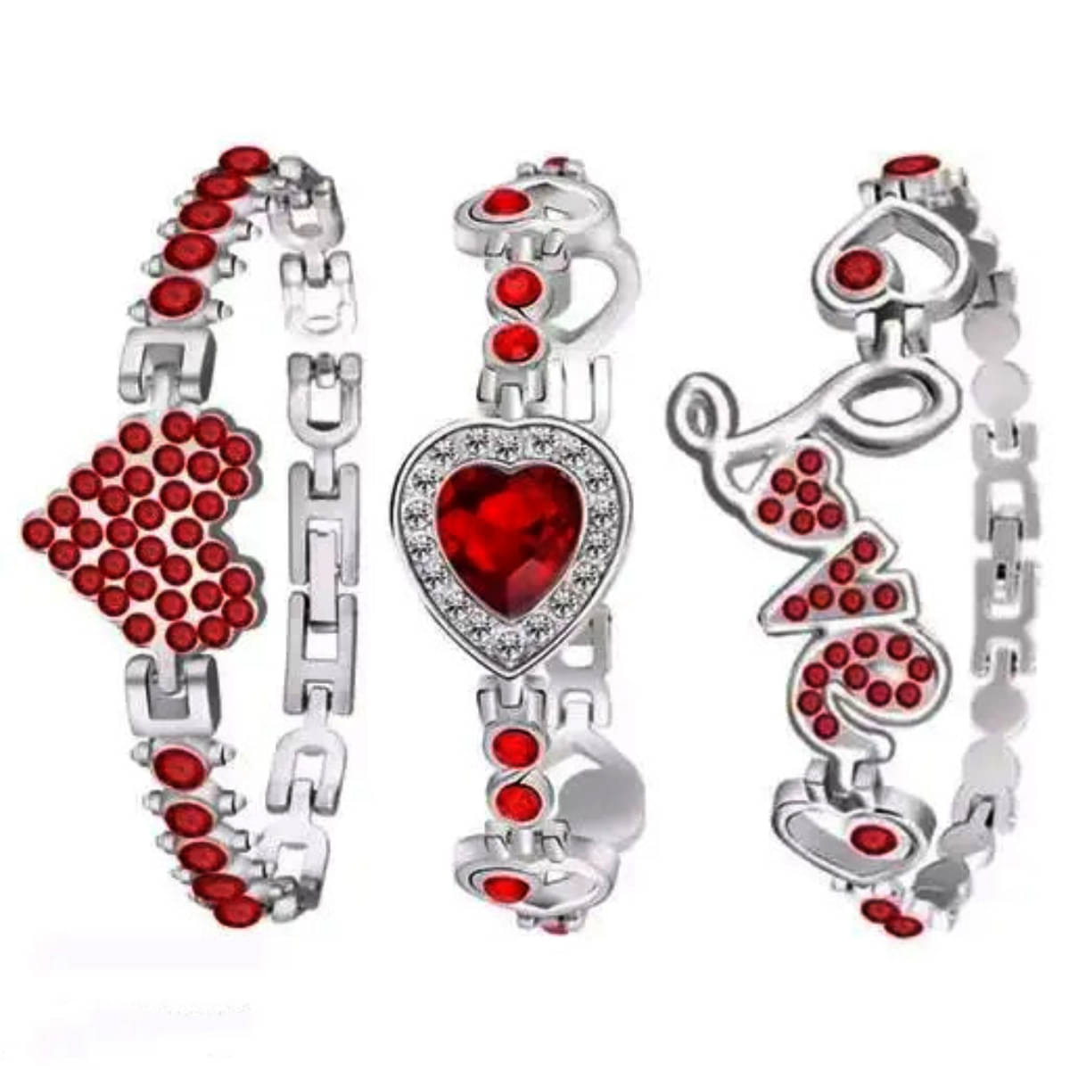 EEWHI Red Bracelet ( Pack of 3 )     			EEWHI Red Bracelet ( Pack of 3 )